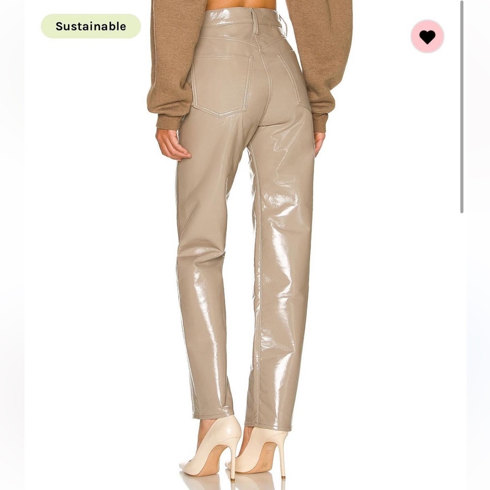 Agolde Recycled Leather Pleated Pants